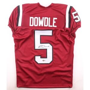 Rico Dowdle Signed Custom Football Jersey Beckett COA Maroon Mens XL No 5